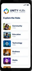 UNITY HUBs app preview